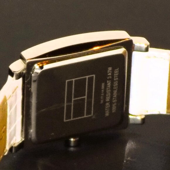 Tommy Hilfiger with Tag Watch 1780944 Heart, White Leather Band Logo Hand - Picture 6 of 10